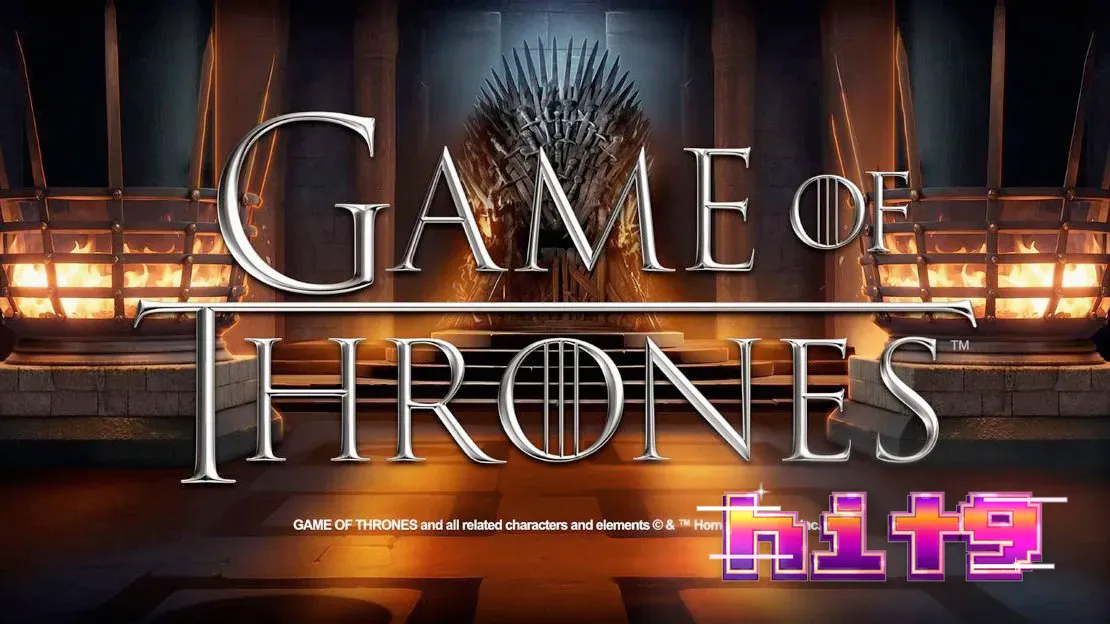 Tampilan visual slot Game of Thrones dengan elemen ikonik dari serial tersebut.